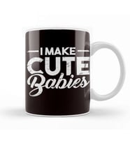 Father Make Cute Babies Dad Daddy Stepdad Husband Poppa Kupa Bardak Porselen