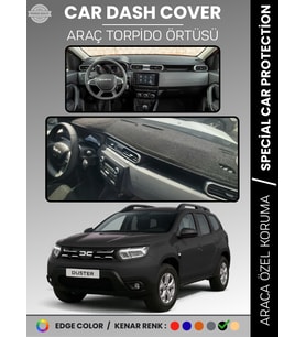 DACIA DUSTER (2023+) Torpido Örtüsü Ön Göğüs Koruma Torpido Koruma Çatlamayı Engeller Tam Uyum