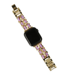 Uray store Watch 22mm KR405 Metal Bakla Kordon - Lila