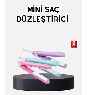 Seyahat Tipi Mini Saç Düzleştirici - Seramik Kaplama, Hızlı Isınma, Kompakt Tasarım