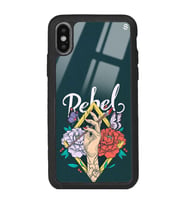 iPhone Xs Rebel Tasarımlı Glossy Telefon Kılıfı