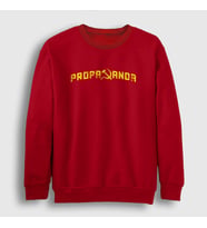 Presmono Unisex Kırmızı Propaganda CCCP Sovyetler Birliği Sweatshirt 267253tt (Kırmızı)