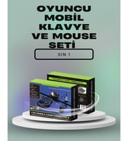 Ergonomik Tasarımlı Kablosuz Oyun Seti – Mobil Cihazlarla Uyumlu Klavye Mouse Kiti