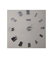 Eha Lazer Modern 3d Pleksi Roma Saat 60x90 Cm Gümüş 60 x 90