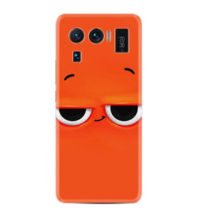 Xiaomi Mi 11 Ultra Kılıf Resimli Desenli Silikon Platinium Series Orange 1830