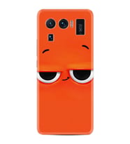 Xiaomi Mi 11 Ultra Kılıf Resimli Desenli Silikon Platinium Series Orange 1830