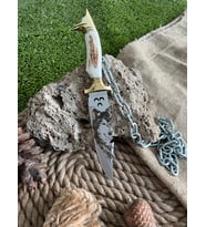 Prinç Örgülü Kurt Başlıklı Av Bıçağı