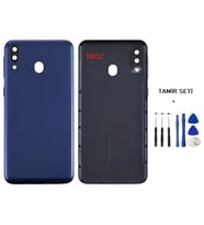 Samsung Galaxy M20 - SM-M205 FULL Kasa Arka Kapak Takım MAVİ - TAMİR SETİ