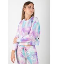 Rich Kadın Crop Batik Sweatshirt
