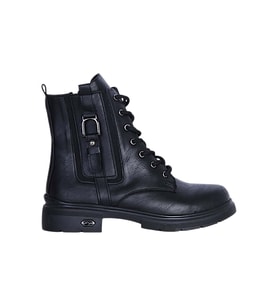 Scarletta M-467 Siyah Cilt Kışlık Kadın Bot Ayakkabı