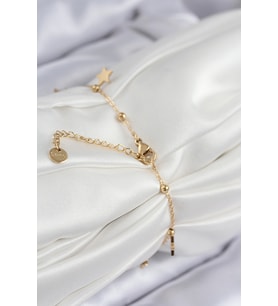 Northcity 316L Çelik Sıralı Yıldız Model Gold Renk Kadın Bileklik 5886