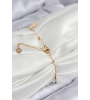 Northcity 316L Çelik Sıralı Yıldız Model Gold Renk Kadın Bileklik 5886
