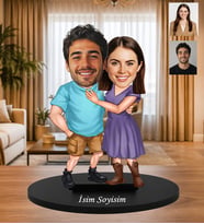 Kişiye Özel Çift Karikatür Biblo – Fotoğraflı Sevgiliye Özel Romantik Hediye Anlamlı sevgili hediyesi