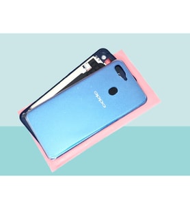Tkgz - Oppo A5S FULL KASA Arka Kapak Batarya Kapağı - MAVİ