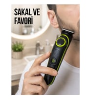 Mey İthalat® Çok Başlıklı Erkek Tıraş Makinesi Sakal Favori Burun Kulak ve Vücut Bakım Seti