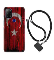 Omix X300 X500 X400 X600 X700 Kılıf Boyun Askılı Silikon Şanlı Türk Bayrağı 2 1317