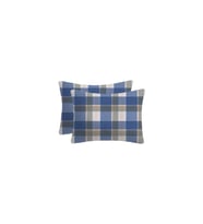 %100 Pamuklu Flanel Kumaşından Fermuarlı Yastık Kılıfı 50x70 ( 2 Adet )