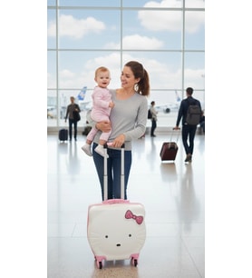 Hello Kitty Pembe Lüks Çocuk Valizi – ABS Dayanıklı Şıklık