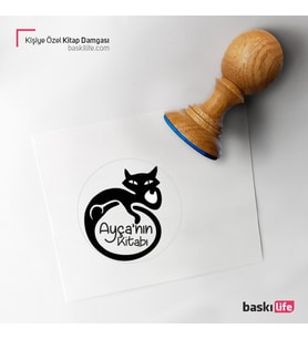 Kişiye Özel Kitap Damgası Kitap Mührü Kaşe Kitap Mühür Özel Damga 190