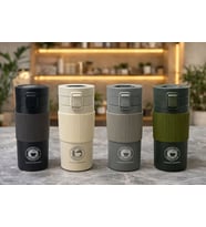 350 Ml Paslanmaz Çelik Termos Dereceli Mug - Sızdırmaz Kapaklı Çift Katmanlı Dereceli Termos Alk4626
