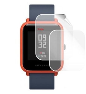 Amazfit Bip Saat Ekran Koruyucu Tam Kaplama TPU Film 2 Adet (Şeffaf)