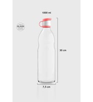 Renga Zen 1000 ml Cam Şişe 181001 Pastel Yeşil (Nar Çiçeği)