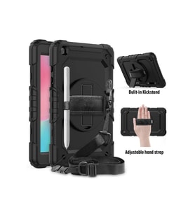 Durukar® Samsung Galaxy T290 Tab A 8 Kılıf Pars Tablet Kapak - Siyah