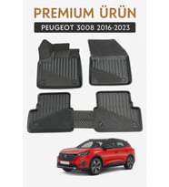 Peugeot 3008 2016–2023 Uyumlu 3D Oto Paspas Premium