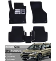 SKODA YETİ (2009-2017) Uyumlu EVA Paspas Tam Set–Oto Paspas,Araca Özel,Kolay Montaj