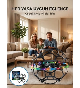 El Sensörlü Uçan Top Drone Çocuklar İçin LED Işıklı Eğlence Oyuncağı