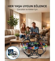 El Sensörlü Uçan Top Drone Çocuklar İçin LED Işıklı Eğlence Oyuncağı
