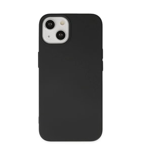 iPhone 14 Plus Kılıf Nano İçi Kadife Silikon - Siyah