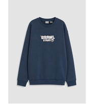 LCW Kids Lacivert Brawl Stars Erkek Çocuk Sweatshirt