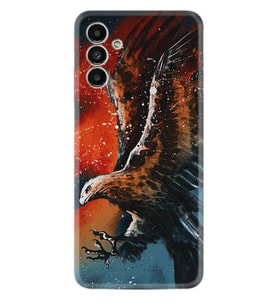 Samsung A23 A31 A32 A50 A51 A52 A53 A70 Kılıf Desenli Silikon Kartal Uçarken 1718