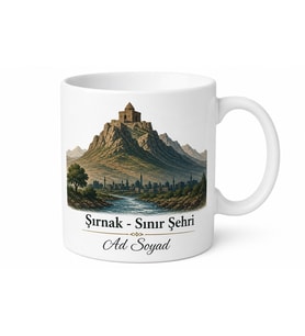 Şırnak Cudi Dağı Hz Nuh Türbesi Dicle Nehri Sınır Şehri Kupa Bardak Hediye