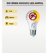 Sivrisinek Kovucu 9W LED Ampul E27   Sinek Önleyici (Beyaz)