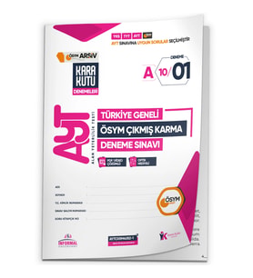 2026 AYT ÖSYM Tüm Arşivi Karma Kara Kutu Çıkmış Soru Türkiye Geneli D. Çözümlü Deneme 10/1.Kitapçık