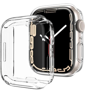 Apple Watch Ultra için Kılıf 360 Full Round Soft Silicone Şeffaf [Watch Ultra ile Uyumlu Kılıf - Şeffaf]