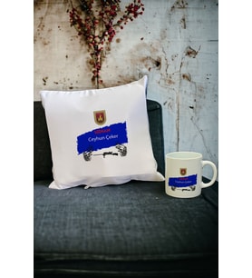 Uzman Kupa Bardak ve Yastık Set 001 (Beyaz)