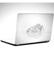 Beyaz Kaplanlar Laptop Sticker 13 İnch (34X24CM)