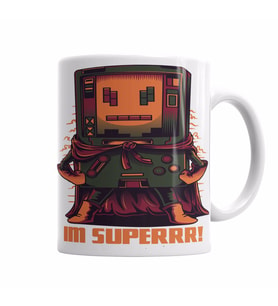 Eu Sou Superrr Kupa Bardak Porselen
