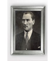 Gümüş Çerçeveli Atatürk Tablo cv780