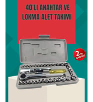 Çok Amaçlı 40 Parça Lokma Anahtar Takımı Korozyona Dayanıklı Çelik