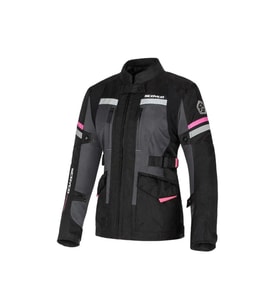 Motosiklet Kadın Montu 4 Mevsim Uzun Oxford 600-D Dayanıklı Kumaş Women Mont Black