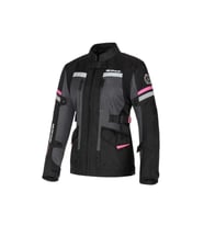Motosiklet Kadın Montu 4 Mevsim Uzun Oxford 600-D Dayanıklı Kumaş Women Mont Black
