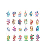 Başkentler Sticker Set 5 24 Parça Telefon, Tablet, Defter, Laptop Sticker