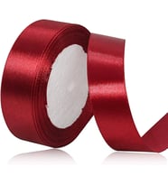 Benim Marifetlerim Bordo Saten Kurdele 4 cm 10 Metre