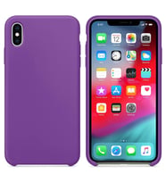 Apple iPhone XS Altı Açık Liquit Lansman Silikon Glayöl Moru