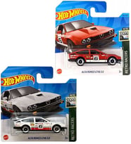 Hot Wheels Alfa Romeo Gvt6 3.0 2 Araç Set Beyaz & Kırmızı (1/64)