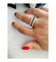 ROSE RENK TAMTUR ÇELİK YÜZÜK 7 NO ACR3477